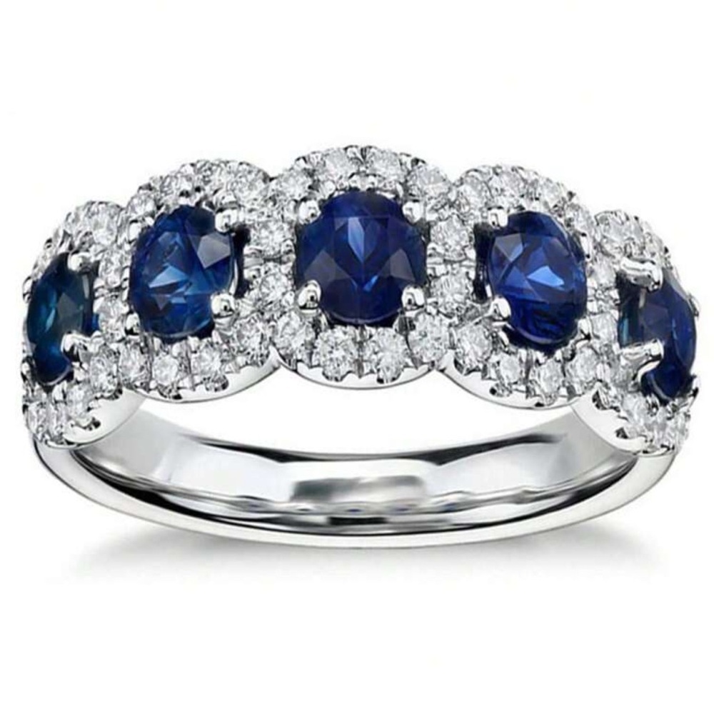 EMERALD WEDDING RING - Picture 2 of 5